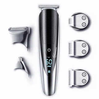 Hatteker 5-in-1 Tondeuse voor Heren – Baardtrimmer, Haartrimmer & Bodygroomer – Professioneel en Oplaadbaar