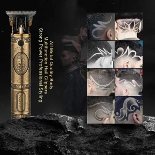 Mrs. Jones Geavanceerde Metalen Professionele Tondeuse - Man Tondeuse Draadloze - 1500 mah Batterij Baard Tondeuse - Familie Kit .