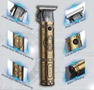 Mrs. Jones Geavanceerde Metalen Professionele Tondeuse - Man Tondeuse Draadloze - 1500 mah Batterij Baard Tondeuse - Familie Kit .
