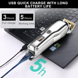 Wat vinden we goed aan de SNJY® Tondeuse Hoofdhaar - Baardtrimmer Mannen - Haartrimmer - 300 minuten werktijd - Zilver