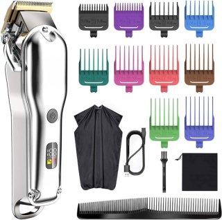 SNJY® Tondeuse Hoofdhaar - Baardtrimmer Mannen - Haartrimmer - 300 minuten werktijd - Zilver review