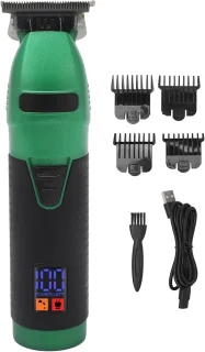 Tondeuse voor heren, elektrische draadloze tondeuse, oplaadbare tondeuse met LED-display en 4 opzetkammen, professionele tondeuse, verzorgingsset voor mannen, vrouwen en kinderen, baardtrimmer voor heren