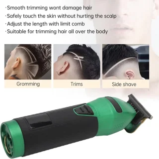 Tondeuse voor heren, elektrische draadloze tondeuse, oplaadbare tondeuse met LED-display en 4 opzetkammen, professionele tondeuse, verzorgingsset voor mannen, vrouwen en kinderen, baardtrimmer voor heren