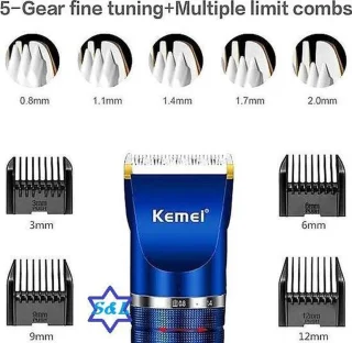 Tondeuse voor mannen professionele tondeuse voor mannen baardtrimmer USB-oplaadbaar snoerloze elektrische T-Blade trimmer
