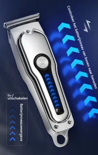 Crrynuo Tondeuse Mannen Pro - Professionele Draadloze Tondeuse - Cheveux Haar - Trimmer voor Hoofd & Baard - Tondeuse Mannen Hoofdhaar - Haar tondeuse - Trimmer - Kappersset