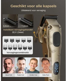 ApexArte® Tondeuse Mannen - Scheerapparaat Hoofdhaar - Haartrimmer
