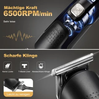 Multifunctionele trimmer voor haar en baard 6-in-1 tondeuse