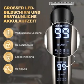 Multifunctionele trimmer voor haar en baard 6-in-1 tondeuse