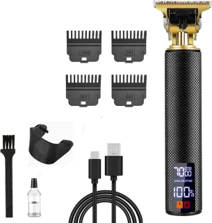 Draadloze Tondeuse Trimmer - Scheerapparaat - Cheveux Mannen - Hoofdhaar Haartrimmer - Kapper Haartondeuse Machine - Barber - Hair Clipper - Zwart