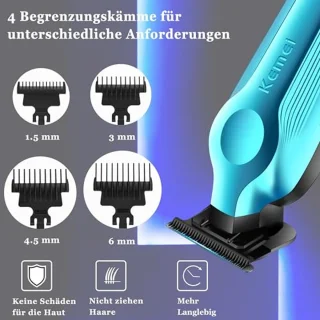 Draadloze Elektrische Tondeuse voor Heren met LED-Display - Oplaadbare Zero Gappe Tondeuse