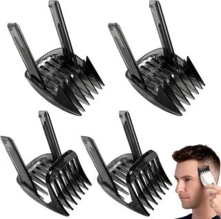 4 stuks tondeuse-opzetstukken compatibel met HC9450, HC9490, HC7460 en HC9452 (1-7 mm + 7-24 mm)