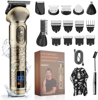 6-in-1 Baard- en Neustrimmer Tondeuse