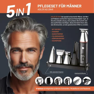Adler AD 2946 Heren Verzorgingsset Tondeuse Trimmer