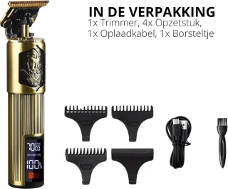 AERBES Professionele Draadloze Tondeuse en Trimmer Set