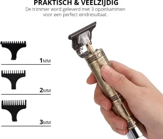 AERBES Professionele Draadloze Tondeuse Trimmer Barber Set