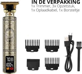 AERBES Professionele Draadloze Tondeuse Trimmer Barber Set