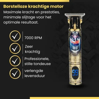 arash® Professionele Draadloze Haar- en Baardtrimmer