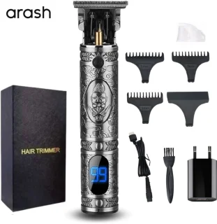 arash® Tondeuse Mannen 2025 - Draadloze Haartrimmer Grijs