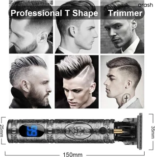 arash® Tondeuse Mannen 2025 - Draadloze Haartrimmer Grijs
