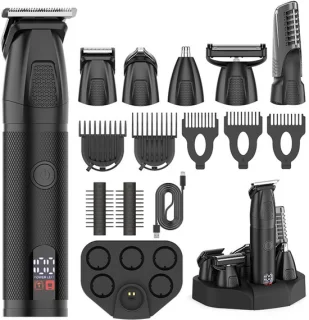Baardtrimmer en Tondeuse Set voor Heren