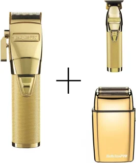 Babyliss Skeleton Gold + GoldFX Tondeuse + Gold Shaver