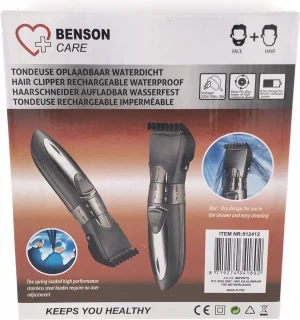 Benson Care Draadloze Waterdichte Tondeuse