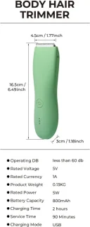 Bovista Bodygroomer Scheerapparaat Zwart
