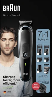 Braun MGK5345 7in1 Trimmer Zwart/Blauw