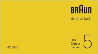 Braun Series 5 HC5530 Haartrimmer Zwart