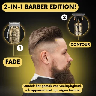 Buddha 2-in-1 Draadloze Haar- en Baardtondeuse