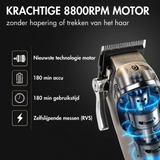 Buddha Professionele 2-in-1 Draadloze Haar- en Baardtrimmer