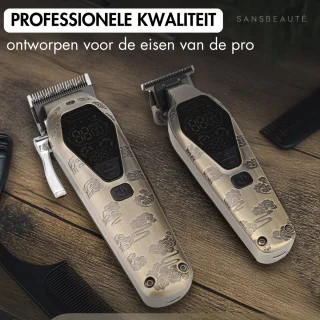 Buddha Professionele 2-in-1 Draadloze Haar- en Baardtrimmer