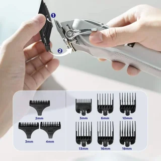 By Barkhuis Professionele Draadloze Tondeuse Set voor Mannen