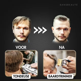 Cheveux Professionele Draadloze Tondeuse voor Mannen