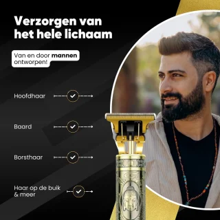 COCHO® Professional T-Blade Hair Clipper USB