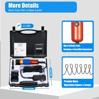 Collox Dieren Tondeuse Elektrisch 36W Met Koffer