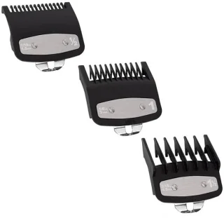 Dailygoods - set van 3 tondeuzebeschermers met kamhulpstukken