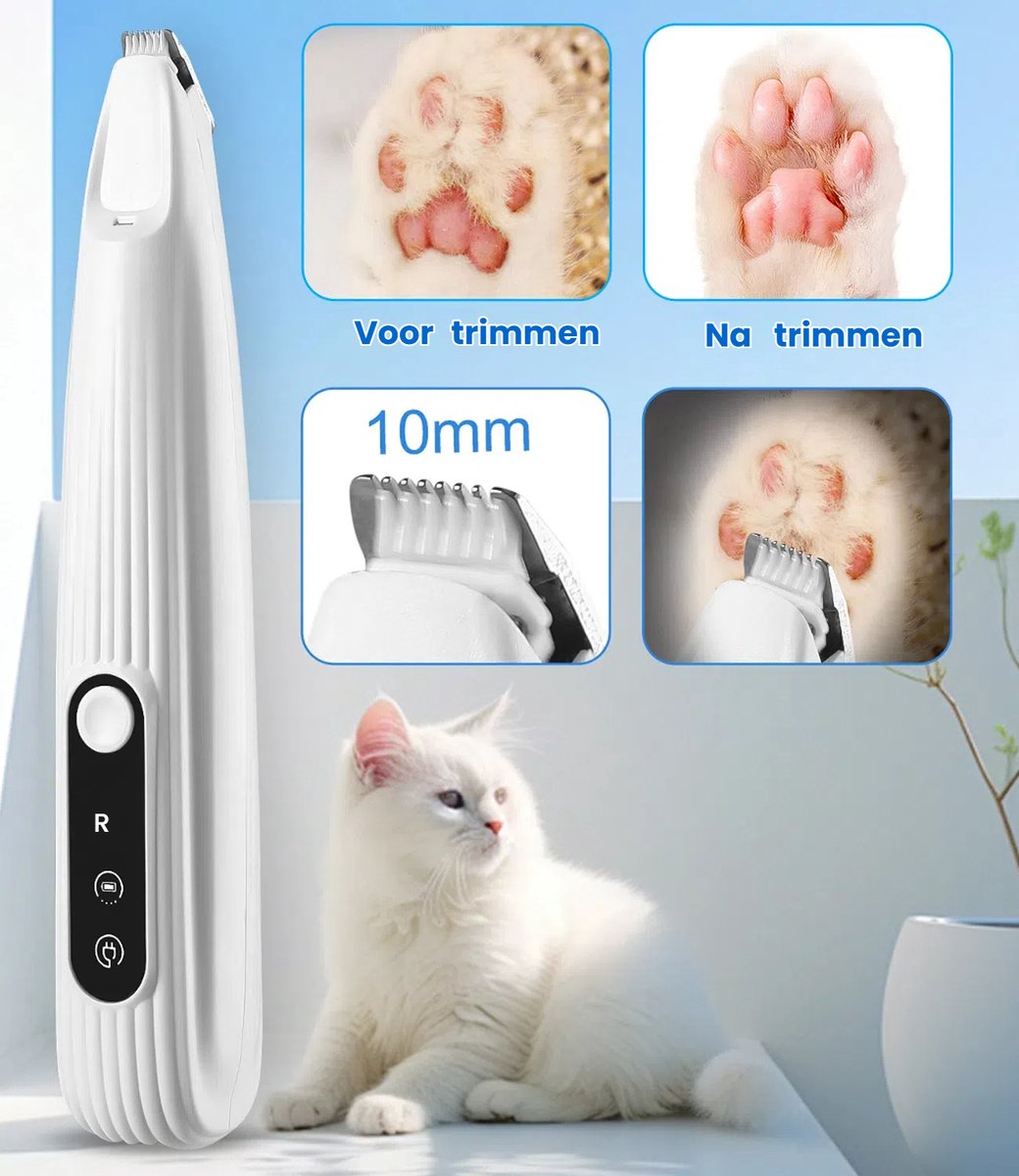 Wat vinden we goed aan de Dierentrimmer Draadloos Type-C Oplaadbaar Honden & Katten