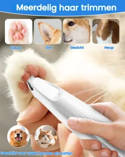 Dierentrimmer Draadloos Type-C Oplaadbaar Honden & Katten