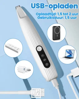 Dierentrimmer Draadloos Type-C Oplaadbaar Honden & Katten