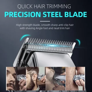 DrPhone KIKIDO Barber 2-in-1 Tondeuse en Trimmer Zilver