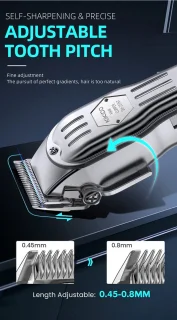 DrPhone KIKIDO Barber 2-in-1 Tondeuse en Trimmer Zilver