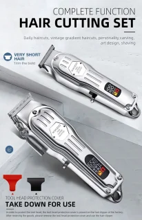 DrPhone KIKIDO Barber 2-in-1 Tondeuse en Trimmer Zilver