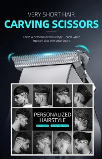 DrPhone KIKIDO Barber 2-in-1 Tondeuse en Trimmer Zilver
