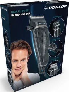 Dunlop Tondeuse met Snoer en 4 Opzetkammen
