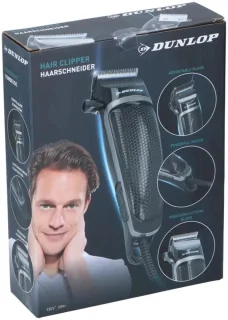 Dunlop Tondeuse met Snoer en 4 Opzetkammen