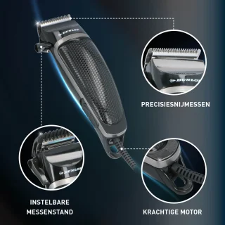 Dunlop Tondeuse met Snoer en 4 Opzetkammen