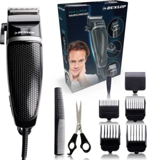Dunlop Tondeuse met Snoer en 4 Opzetkammen