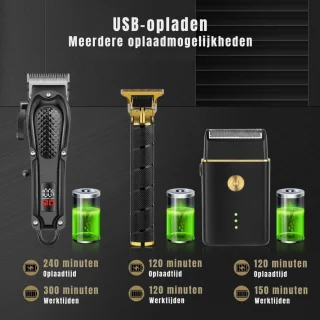 Wat vinden we goed aan de Florixa® Tondeuse Mannen Zwart/Goud