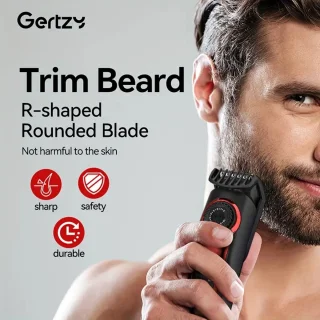 Gertzy Clipper - Digitale Tondeuse (Rood)